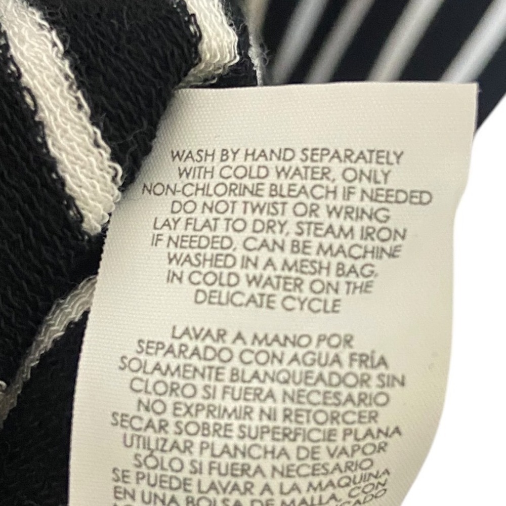 Cabi Black White Striped High‎ Low Sleeveless Knit Dress Coastal Resortwear XS - Picture 6 of 10
